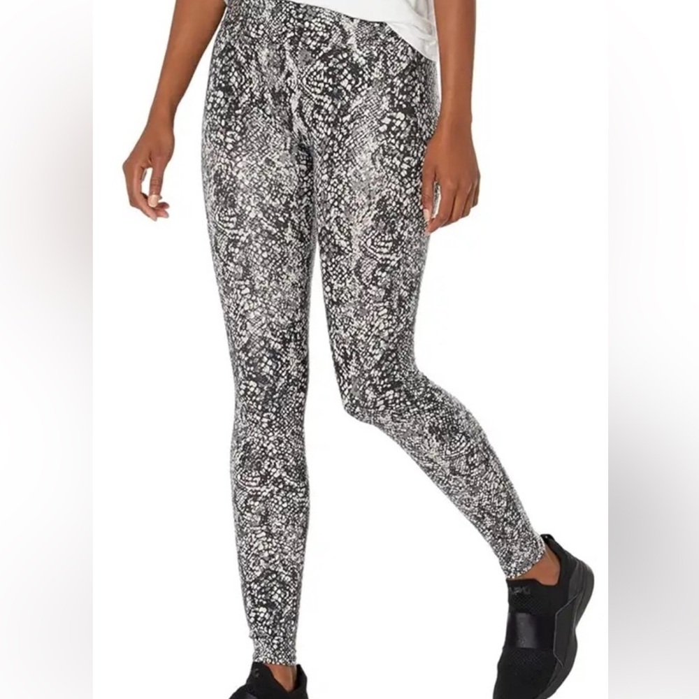 SPANX Black and White Snakeskin Leggings
